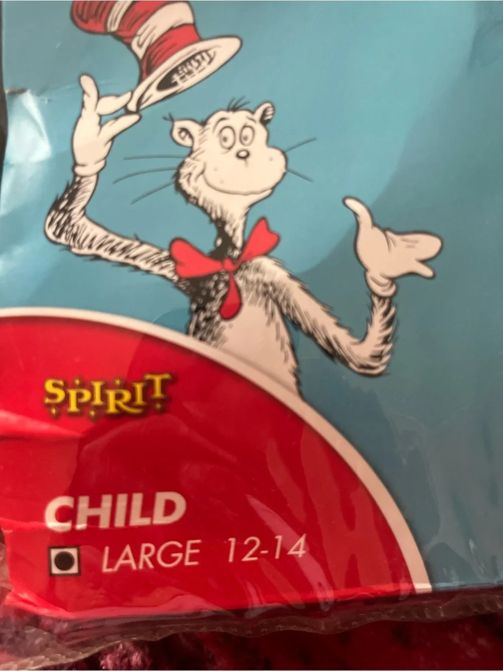 Spirit Dr. Seuss Cat In The Hat Kids Costume - Black, Red, White